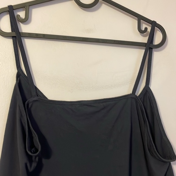 Soft Surroundings Rayon Darker Blue Gray Cami Tank Top size XLP - Picture 7 of 12